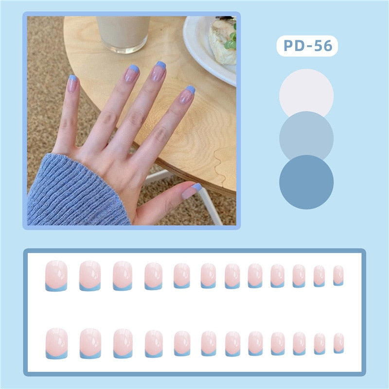 Cute Childlike Press on Nail Art - Orchid Unique