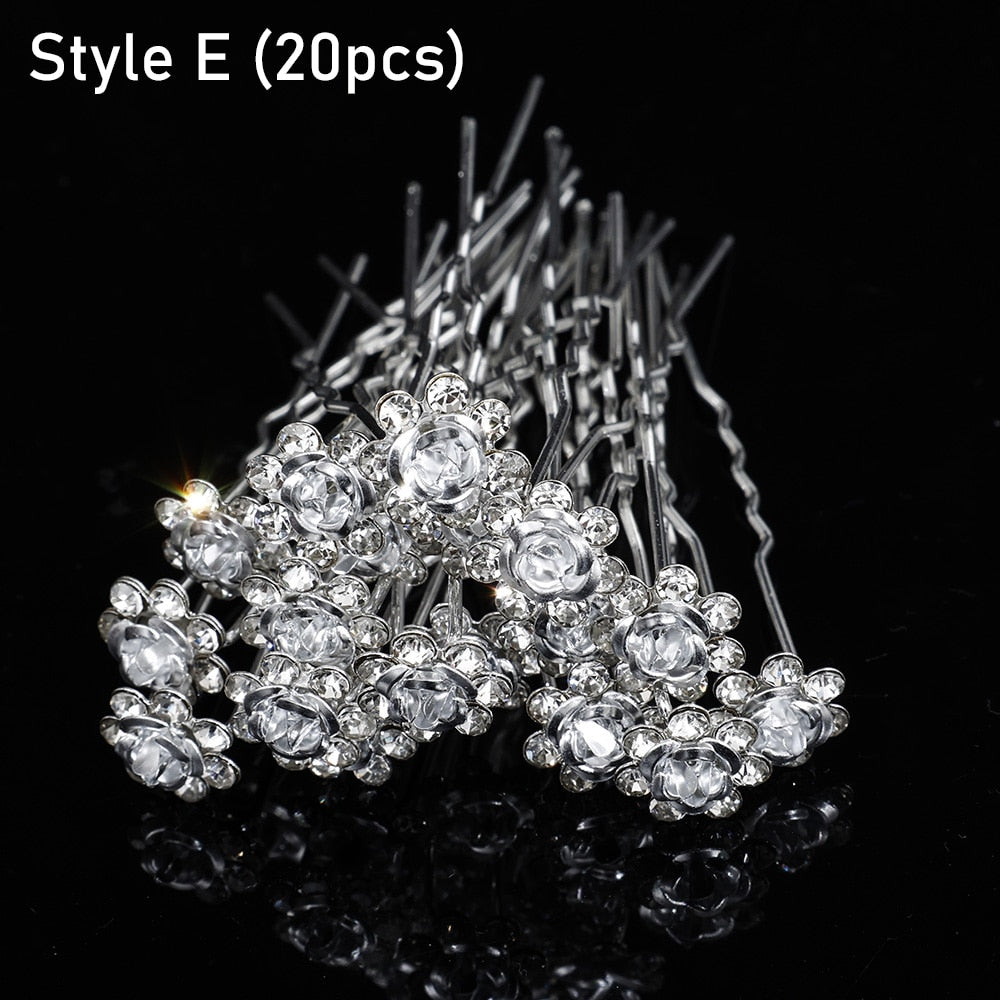 Elegant Crystal Wedding Hair Combs - Orchid Unique