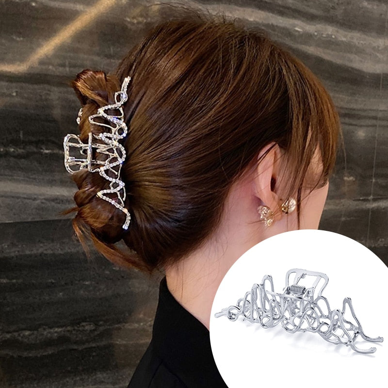 Pearl Hair Claw Set Clip - Orchid Unique