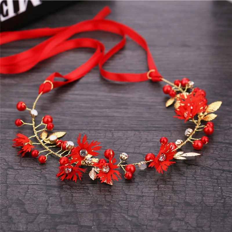 Spring Bohemian Pearl Crowns - Orchid Unique