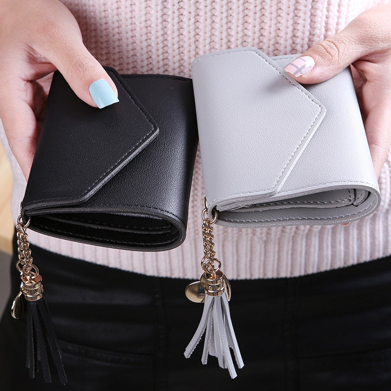 Short Tassel Wallet - Orchid Unique