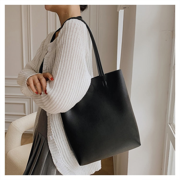 Soft Leather and Casual Women Shoulder Bag - Orchid Unique