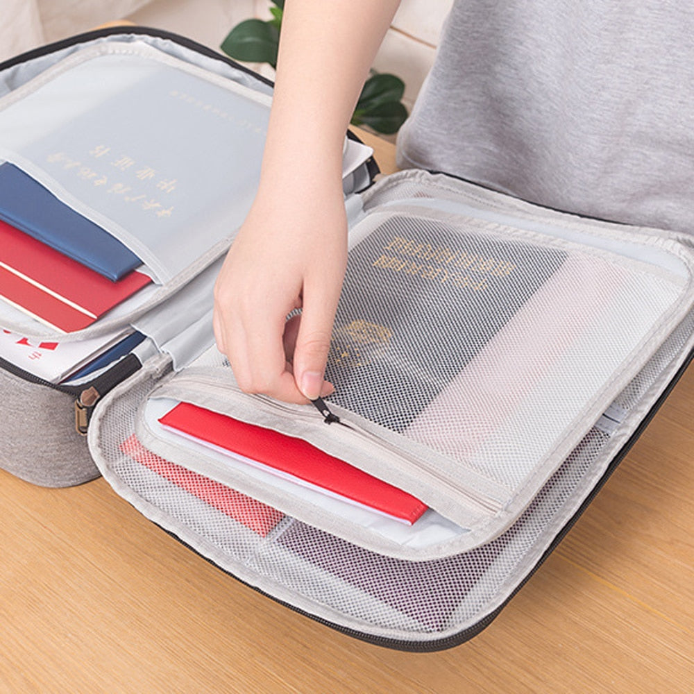 Multi-Layer Document Storage Bag - Orchid Unique