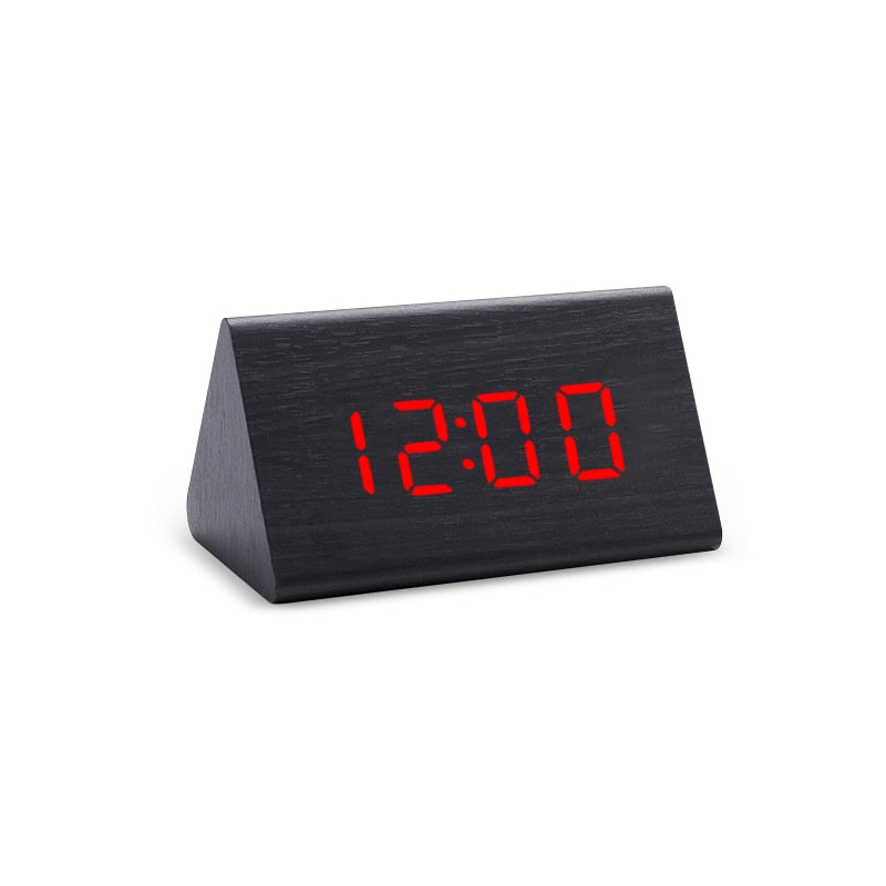 Digital Clock LED Wooden Alarm Clock Table - Orchid Unique
