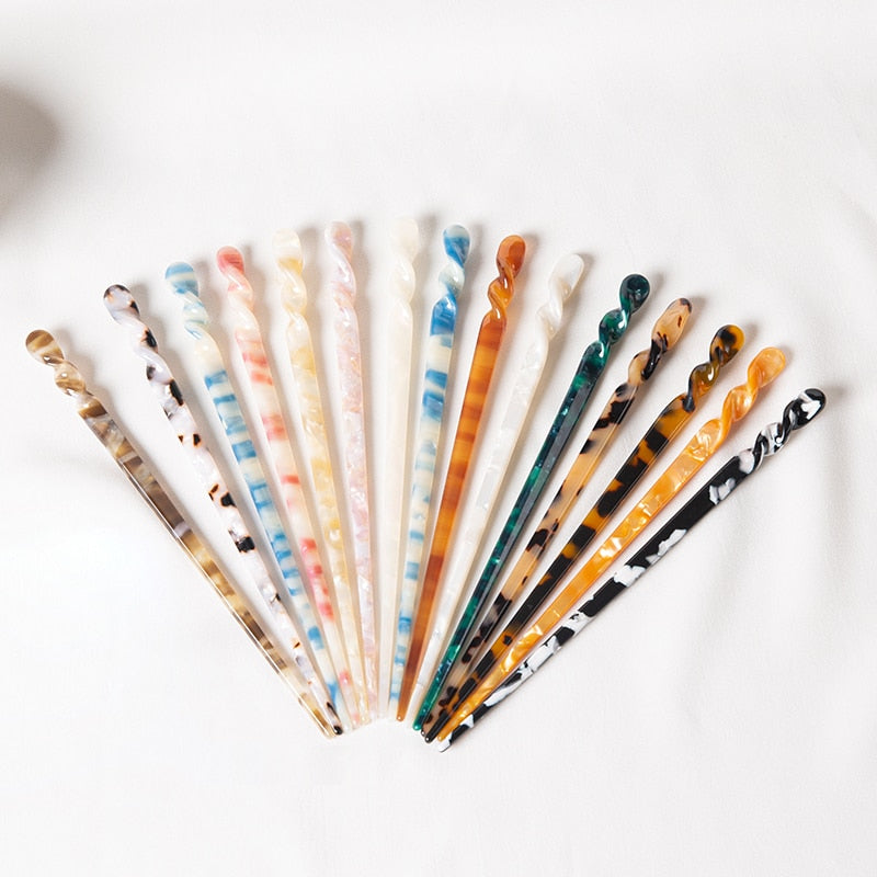 Acetate Hairpins - Orchid Unique