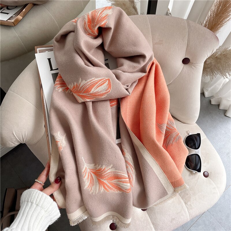 2023 Cashmere Winter Scarf for Women Luxury - Orchid Unique