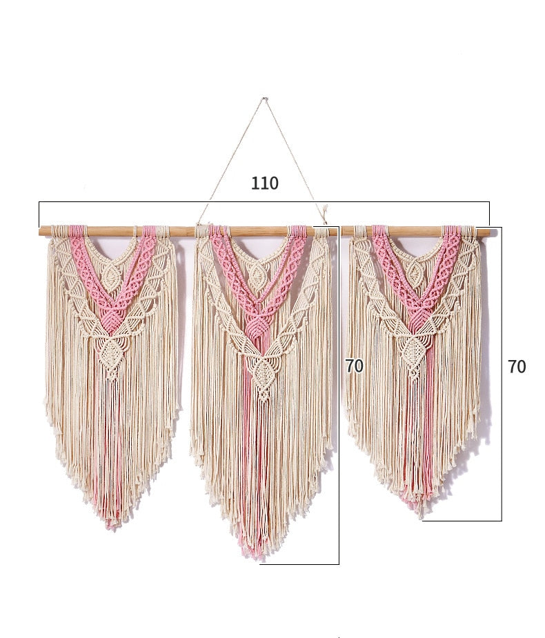 Large Macrame Wall Hanging Tapestry - Orchid Unique