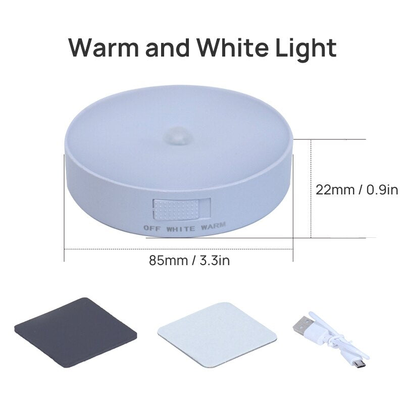 No Drilling / Aroadon Motion Sensor LED Night Light - Orchid Unique