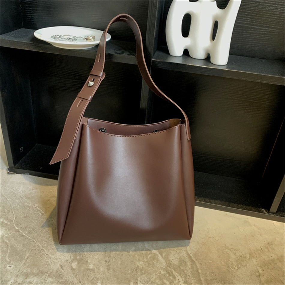 Leather Shoulder Bags - Orchid Unique
