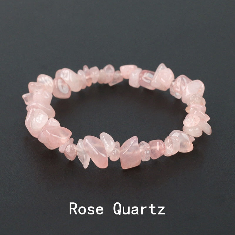 Irregular Energy Stone Bracelet - Orchid Unique