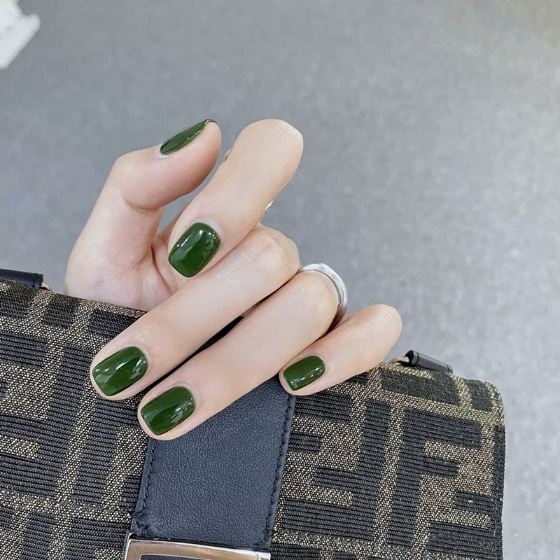 Light Color Solid Fake Nails - Orchid Unique