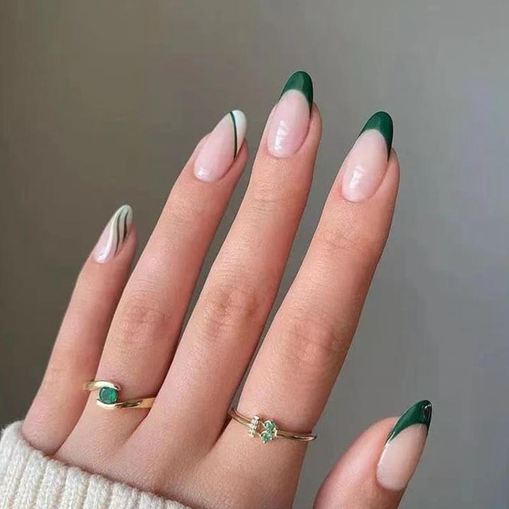 Cloud Pattern Design False Nails - Orchid Unique