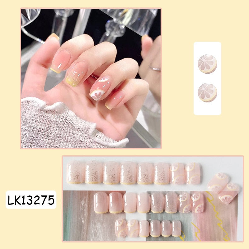 Cute Wearable Press On Nail Art - Orchid Unique
