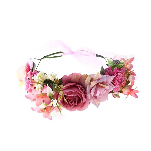 Spring Bohemian Pearl Crowns - Orchid Unique