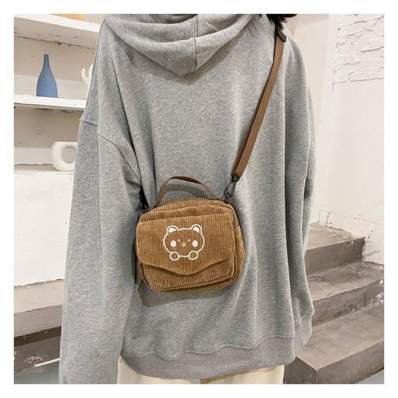 Cute Women Canvas Zipper Purse - Orchid Unique