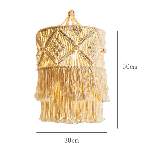 Nordic Macrame Woven Tapestry Lampshade - Orchid Unique
