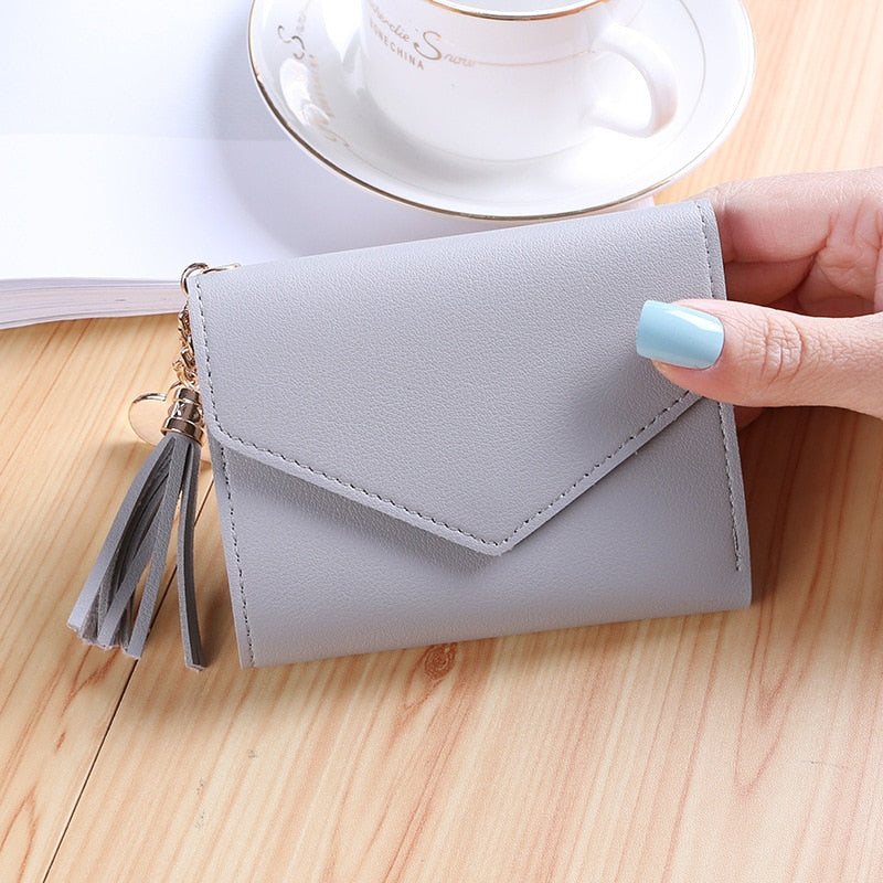 Short Tassel Wallet - Orchid Unique