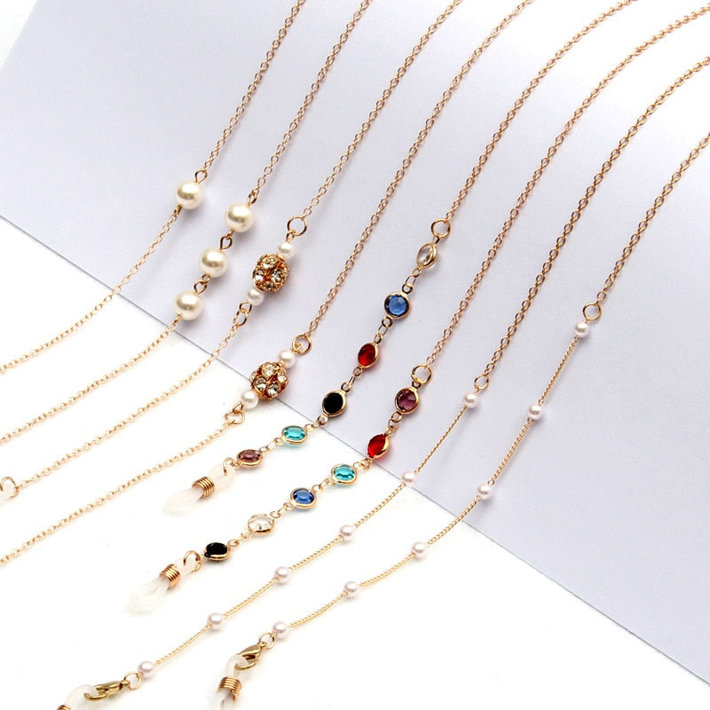 Fashion Pearl Mask Chains - Orchid Unique