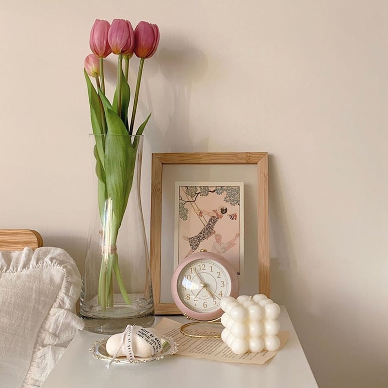 Vintage Desk Clock - Orchid Unique