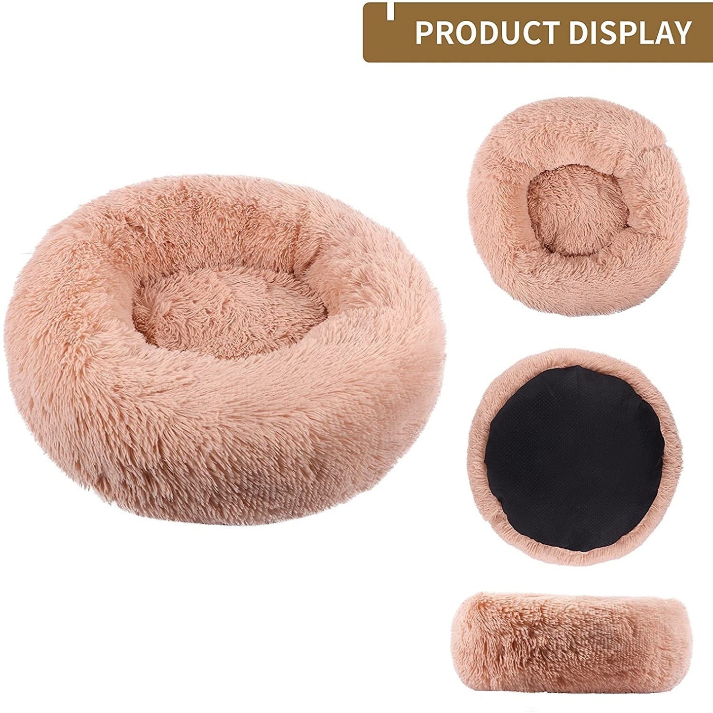 Round donut pet bed - Orchid Unique
