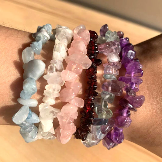 Irregular Energy Stone Bracelet - Orchid Unique