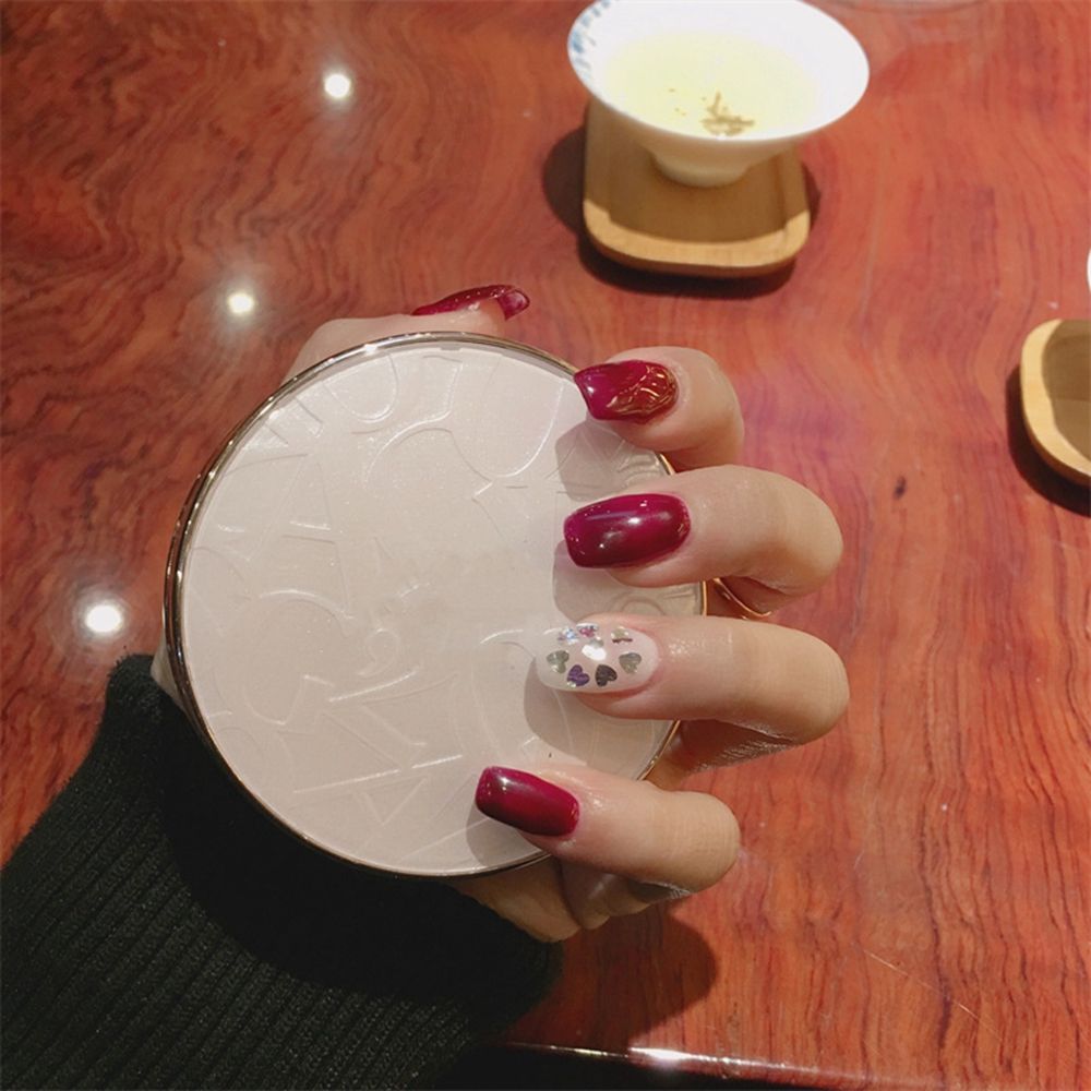 Square Head False Nail Tips - Orchid Unique