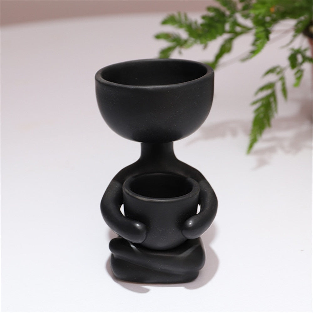 Creative Humanoid Ceramic  Vase - Orchid Unique
