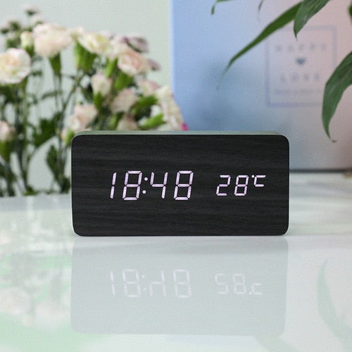 Luxury Nixie Glow Tube Clock Wood - Orchid Unique