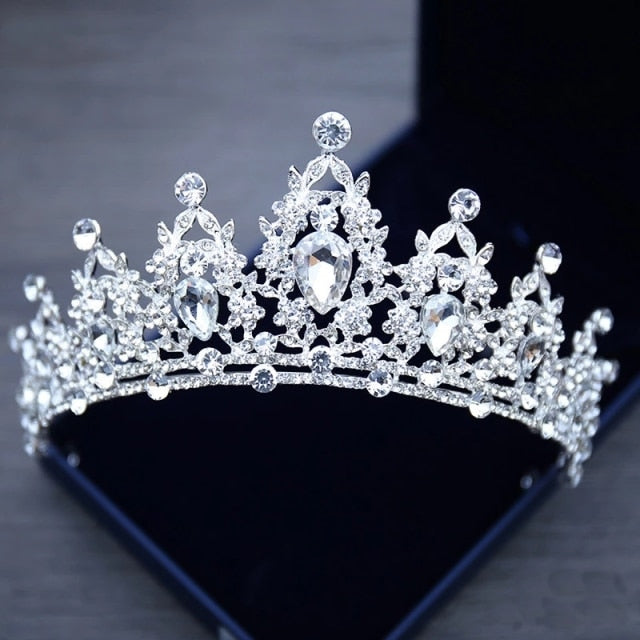 Crystal Bridal Tiara Crown - Orchid Unique