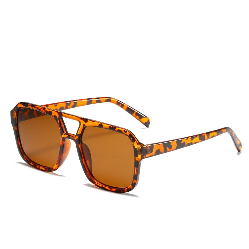 OIMG New Unisex Rectangle Vintage Sunglasses 2022 Fashion Design Retro Sun Glasses Female Lady Eyeglass Cat Eye Casual Goggles - Orchid Unique