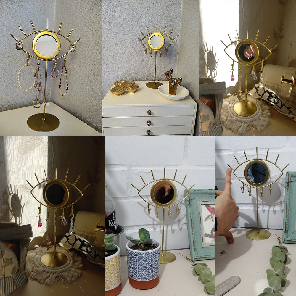 Boho Gold Eye Makeup Mirrors-Table - Orchid Unique