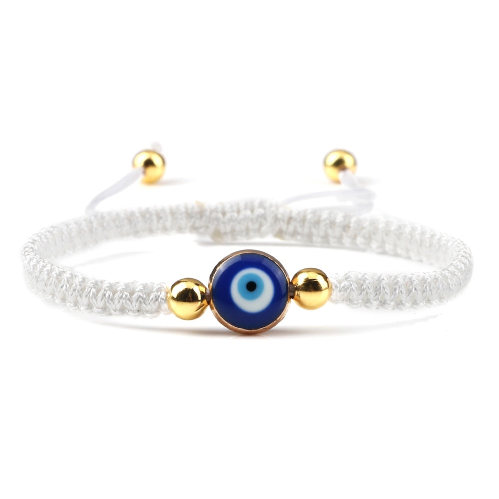Evil Eye Braided Bracelet - Orchid Unique