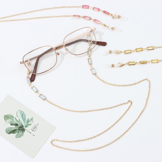 Crystal Beaded Glasses Chains - Orchid Unique
