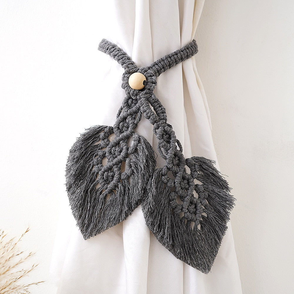 Macrame Room Curtain Tieback Rope - Orchid Unique