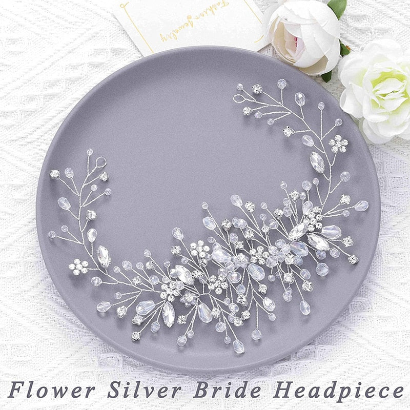 Pearl Crystal Wedding Hair Combs - Orchid Unique