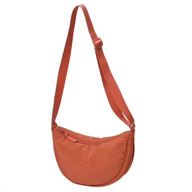 Women Half Moon Shape Crossbody Chest Bag - Orchid Unique