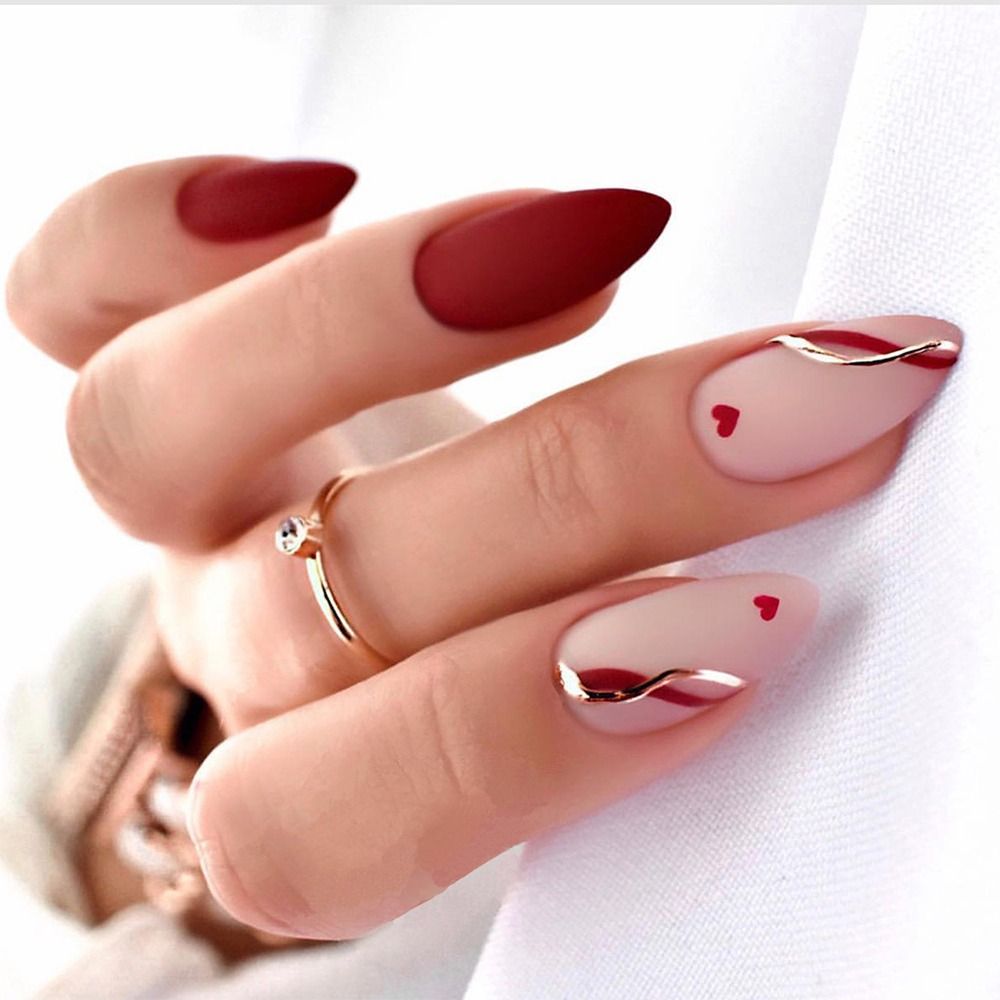 Cloud Pattern Design False Nails - Orchid Unique