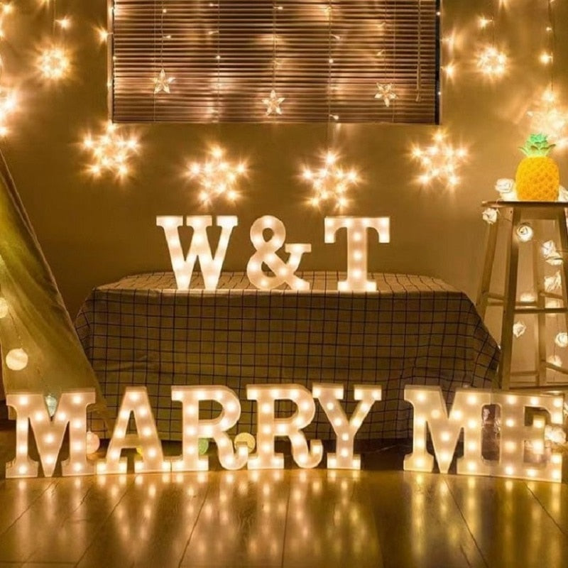 Luxury Alphabet Letter LED Lights - Orchid Unique