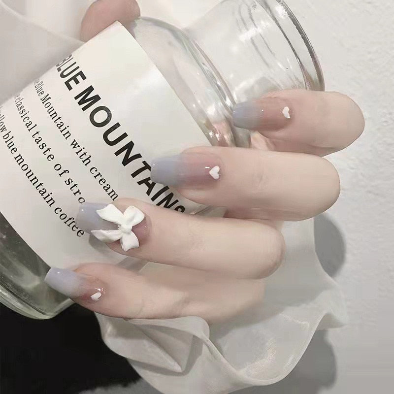 Mid Length Fake Nails - Orchid Unique