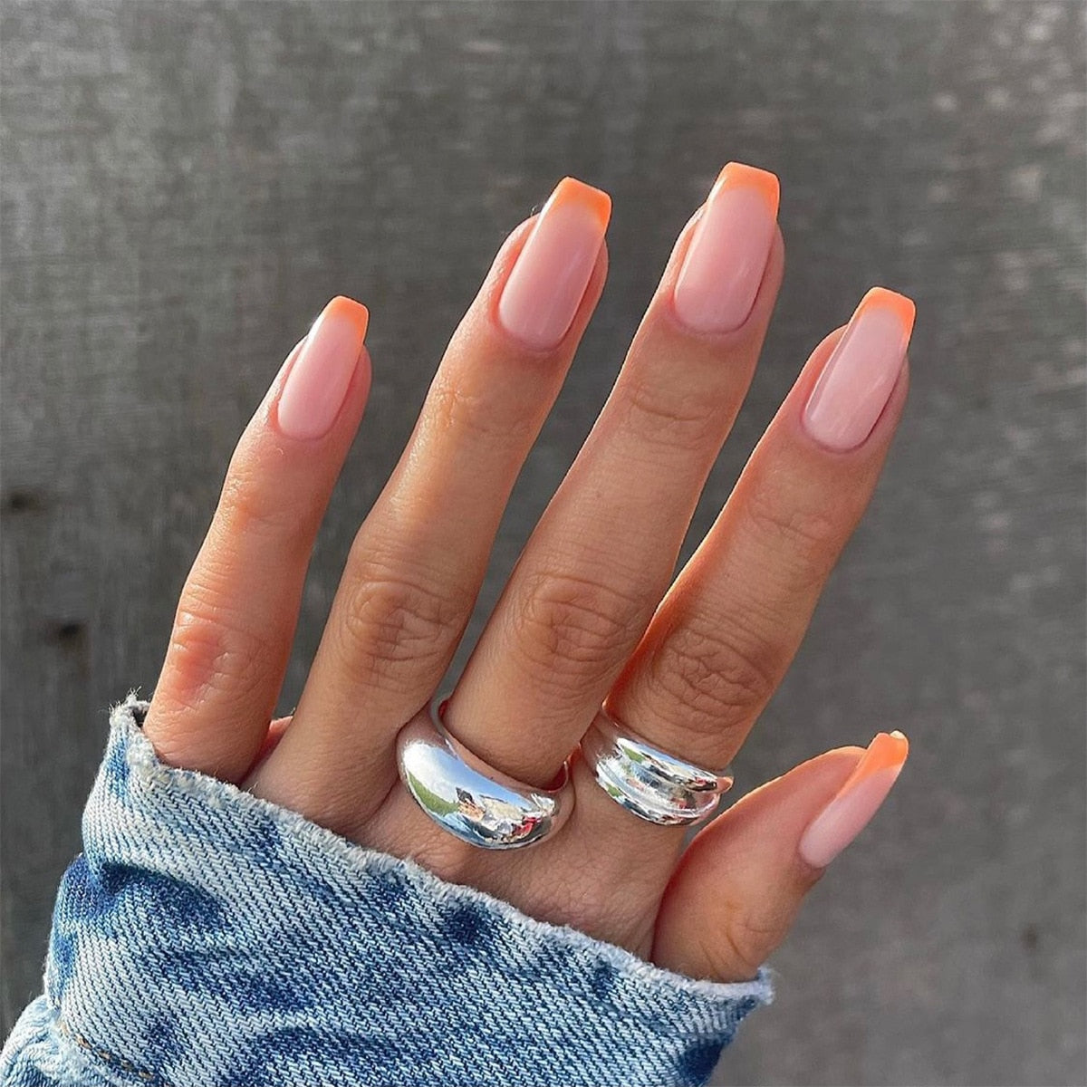 Charming Detachable Finished Fingernails - Orchid Unique