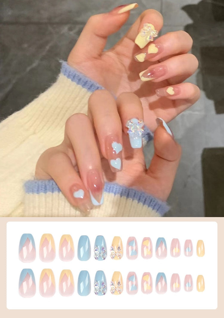Jelly Press on Fake Nails - Orchid Unique