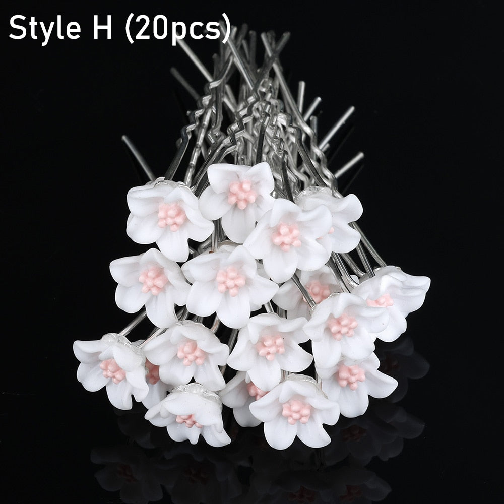 Elegant Crystal Wedding Hair Combs - Orchid Unique