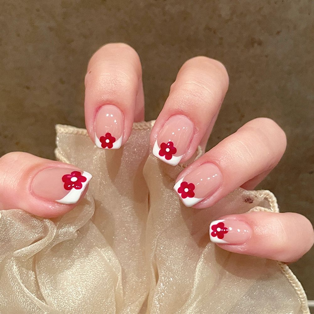 Short Round/Square Head False Nails - Orchid Unique