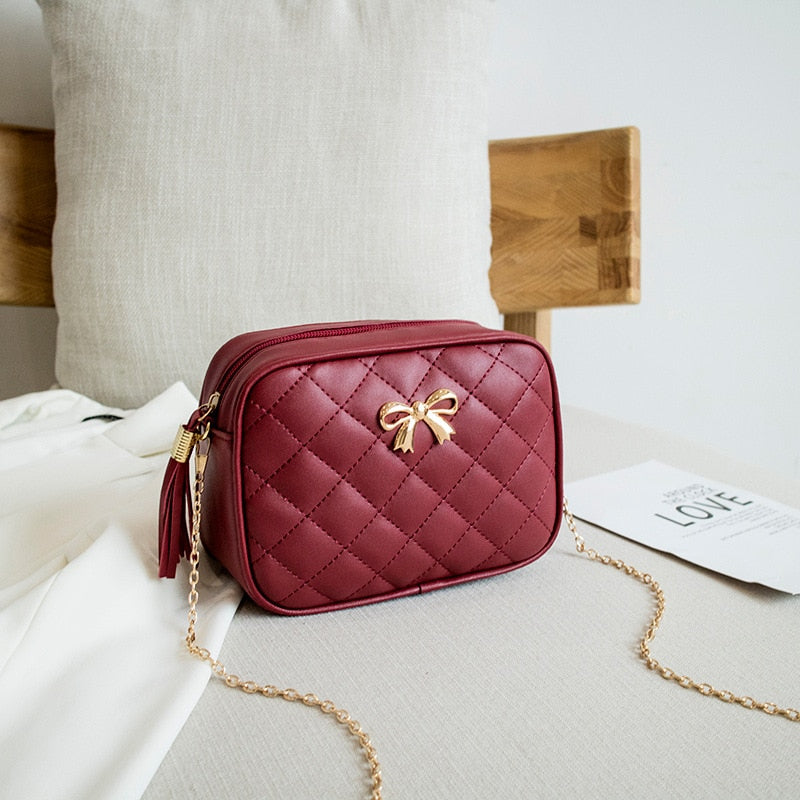 Tassel Small Messenger Crossbody Bags - Orchid Unique