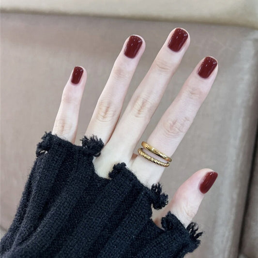 Light Color Solid Fake Nails - Orchid Unique