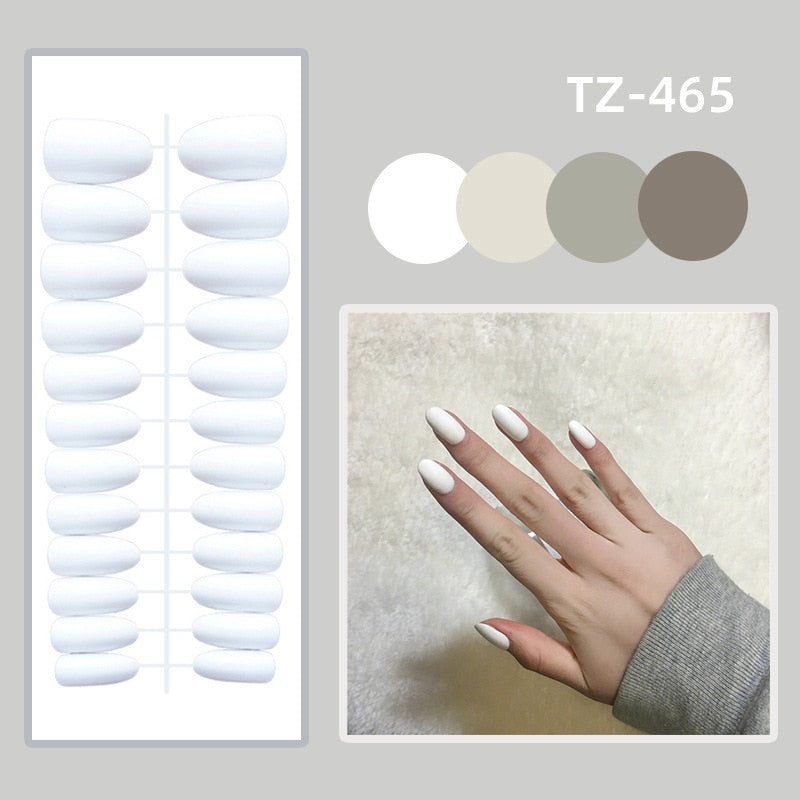 Matte False Nails Glue Square Head - Orchid Unique