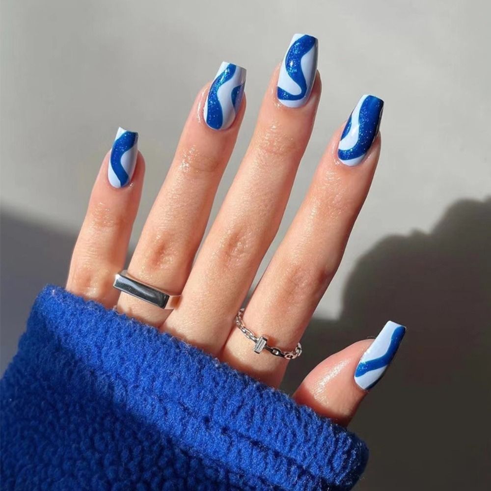 Ballet French Coffin False Nails - Orchid Unique