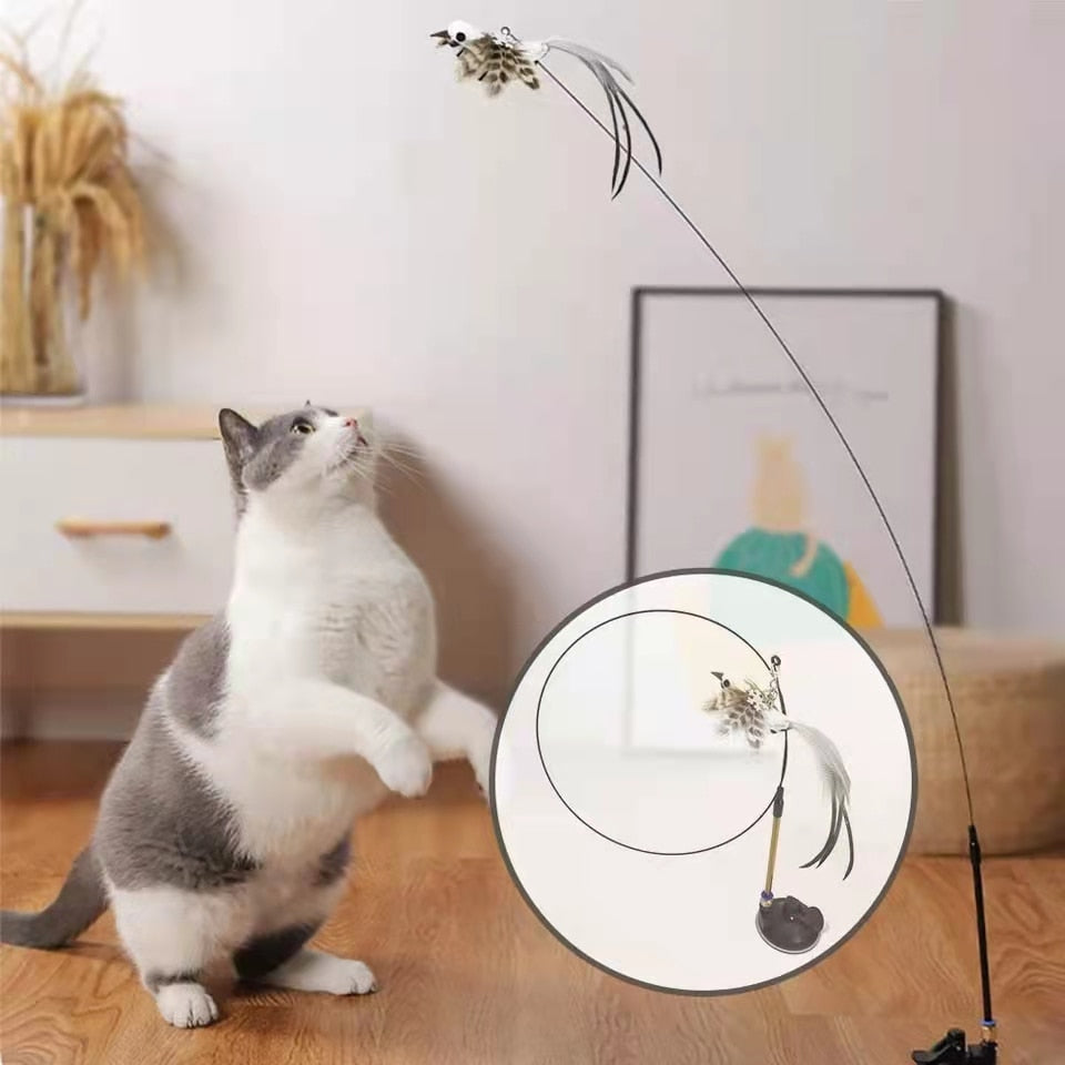 Simulation Bird Interactive Funny Stick Toy - Orchid Unique