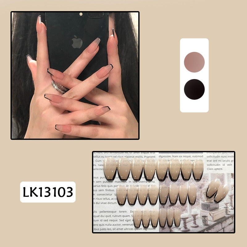 Cute Wearable Press On Nail Art - Orchid Unique