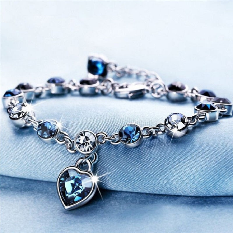 Heart of Ocean Pendant Bracelets - Orchid Unique